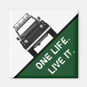 1つの人生。生きろ。 マグネット (正面)
