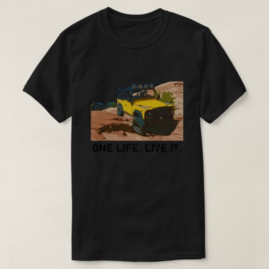 1つの人生。生きろ。 Tシャツ (デザイン正面)