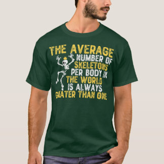 1つの体あたりのスケルトンの平均数 Tシャツ