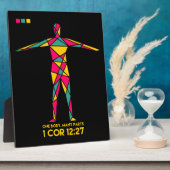 1つの体多くの部分キュビズム（1コリント12:27） フォトプラーク (側面)