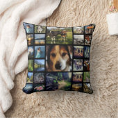 1つの側面27のInstagramの写真のコラージュの黒 クッション (ブランケット)