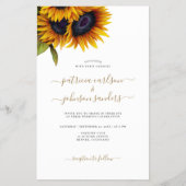 1つの写真で予算をすべて詳細結婚式招待状 チラシ (正面)