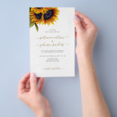 1つの写真で予算をすべて詳細結婚式招待状 チラシ (ハンドル)