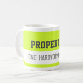 1つの勤勉な医者の黄色のマグの特性 コーヒーマグカップ (正面左)