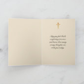 1つの十字架のロザリオを愛した記念日の死の損失 カード (内部)