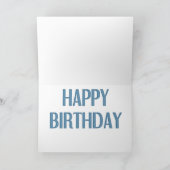 1つの古いバザード別の誕生日グリーティングカード カード (内部)