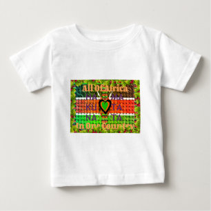 1つの国のすべてのアフリカ。ケニア国旗 ベビーTシャツ