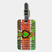 1つの国のすべてのアフリカ。ケニア国旗 ラゲッジタグ (正面縦)