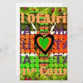 1つの国のすべてのアフリカ。ケニア国旗 便箋 (正面/裏面)