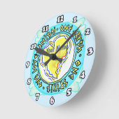 1つの地球 ラウンド壁時計 (傾斜)