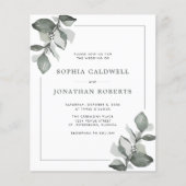 1つの埃っぽい緑のユーカリで予算を結婚立てる (正面)