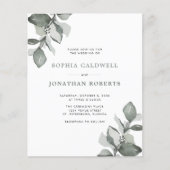 1つの埃っぽい緑のユーカリで予算を結婚立てる (正面)