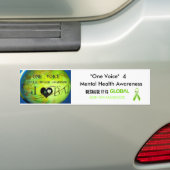 "1つの声の…バンパーステッカー バンパーステッカー (車上)