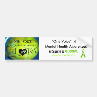 "1つの声の…バンパーステッカー バンパーステッカー