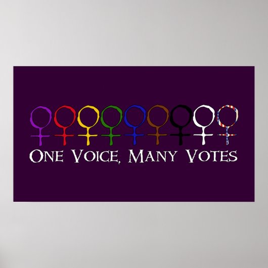 1つの声、多くの投票 ポスター (正面)