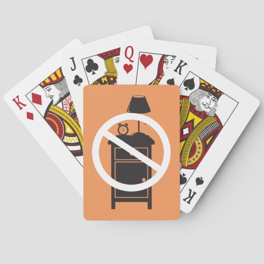 1つの夜立場 トランプ (裏面)