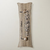 1つの大きなカナダのガチョウの家族 ボディピロー (正面縦)