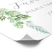 1つの好意を取る青い気球の赤ちゃんシャワー ポスター (角)