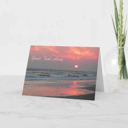 1つの完全な日没-カシの島、NC カード (正面)