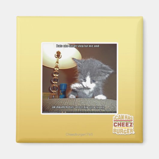 1つの小さなステップの私を傷つける マグネット (正面)