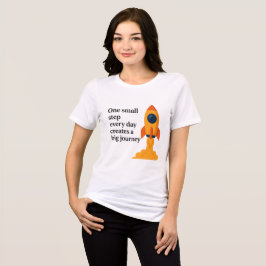 1つの小さなステップやる気を起こさせる- トライブレンドTシャツ
