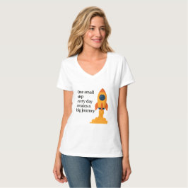 1つの小さなステップやる気を起こさせる- Tシャツ