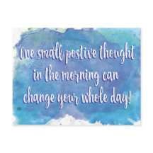 1つの小前向きさい考え-感動的引用文