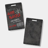 1つの岩 – 1番目の誕生日VIPすべてのアクセス バッジ (表裏)