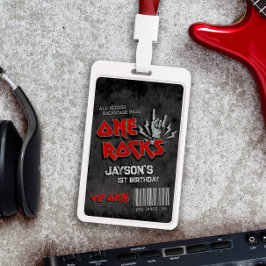 1つの岩 – 1番目の誕生日VIPすべてのアクセス バッジ