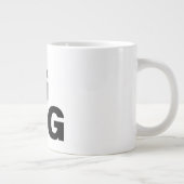 1つの巨大なマグカップ |名前をカスタムするノベルティジャンボカップ ジャンボコーヒーマグカップ (右)