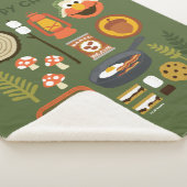 1つの幸せなキャンパー シェルパブランケット (3/4)