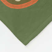 1つの幸せなキャンパー フリースブランケット (角)