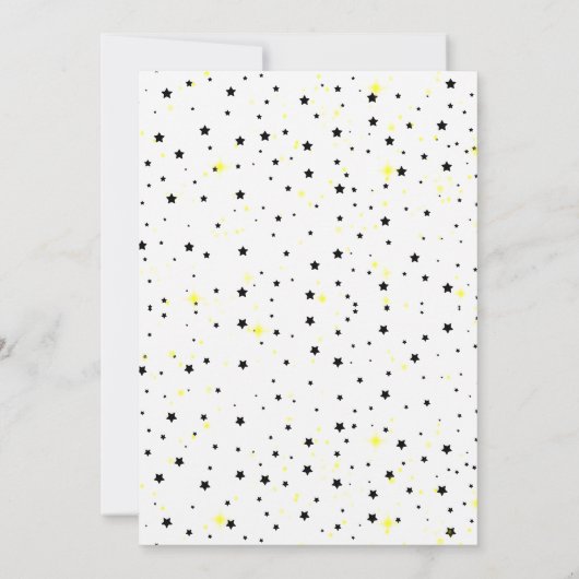 1つの幸せな男絵文字1歳の誕生日の男の子 招待状 (裏面)