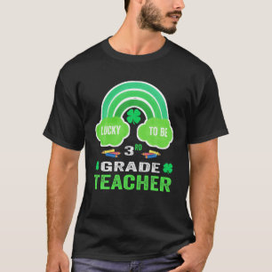 1つの幸運な先生、レインボーSt patricksが幸運に Tシャツ