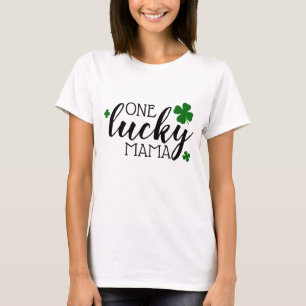 1つの幸運なShamrock Cloverセントパトリックママ日 Tシャツ