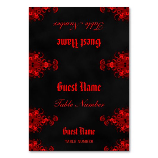 1つの座席表とラベル テーブルナンバー (正面)