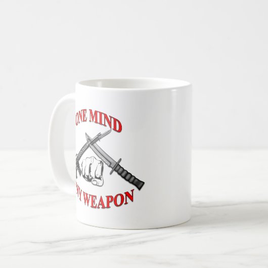 1つの心武器MCMAP コーヒーマグカップ (正面左)
