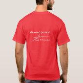 1つの心。 1つの接触 Tシャツ (裏面)