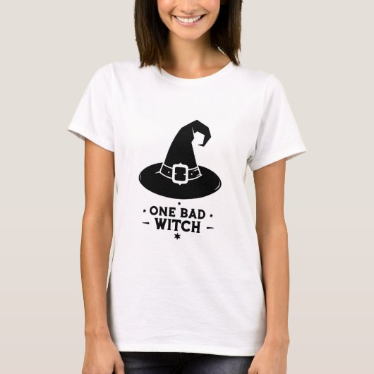 1つの悪い魔女ハロウィーン Tシャツ (正面)