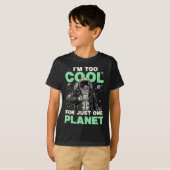 1つの惑星では物足りない Tシャツ (正面フル)