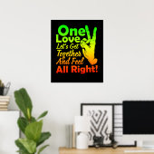 1つの愛が集まって感じよう! ポスター (ホームオフィス)