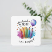 1つの愛された先生カラフルパーソナライズされたペン (スタンド正面)