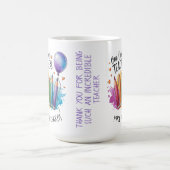 1つの愛された先生パーソナライズされたサンキューギフト コーヒーマグカップ (中央)