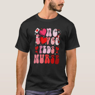1つの愛されたPETナースハート小児ナース価 Tシャツ