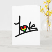 1つの愛 カード (黄色い花)