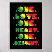 1つの愛、1つのハート、1つの運命 ポスター (正面)
