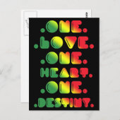 1つの愛、1つのハート、1つの運命。 ポストカード (正面/裏面)
