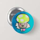 1つの愛(Pin) 缶バッジ (正面&裏面)