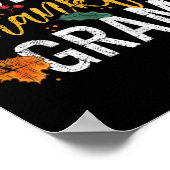 1つの感謝のおばあちゃんグラムかわいい秋感謝祭 ポスター (角)