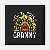 1つの感謝のおばあちゃん感謝与レインボーヒョウF マグネット (正面)